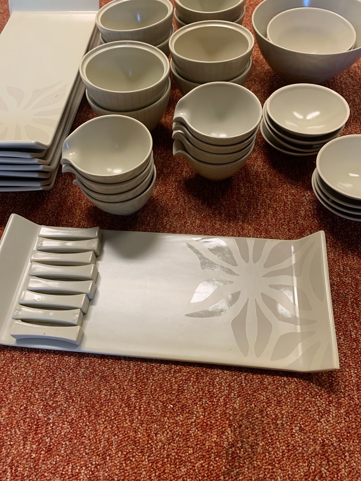 8-persoons Japans Sushi Servies - Zo goed als nieuw, Keramiek, Ophalen of Verzenden, Zo goed als nieuw, Overige stijlen