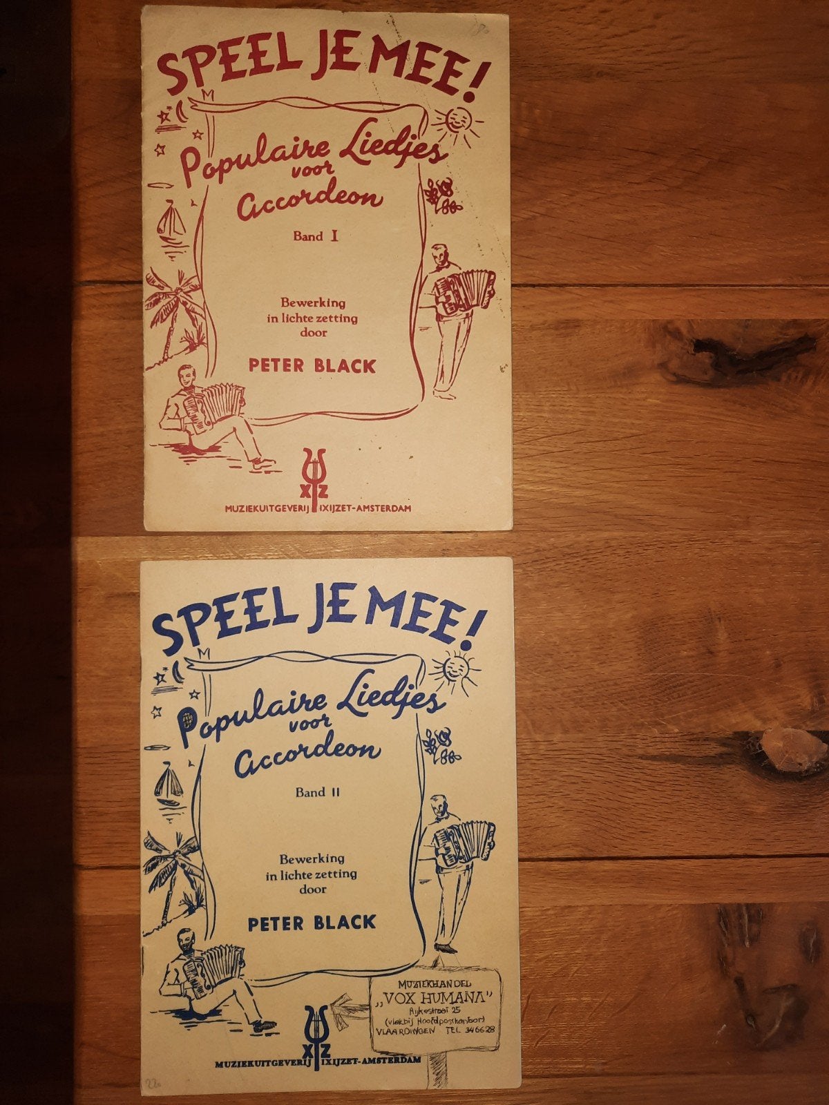 accordeon: Speel Je Mee band 1, 2-Peter Black-lichte zetting, Gebruikt, Ophalen of Verzenden, Artiest of Componist, Populair