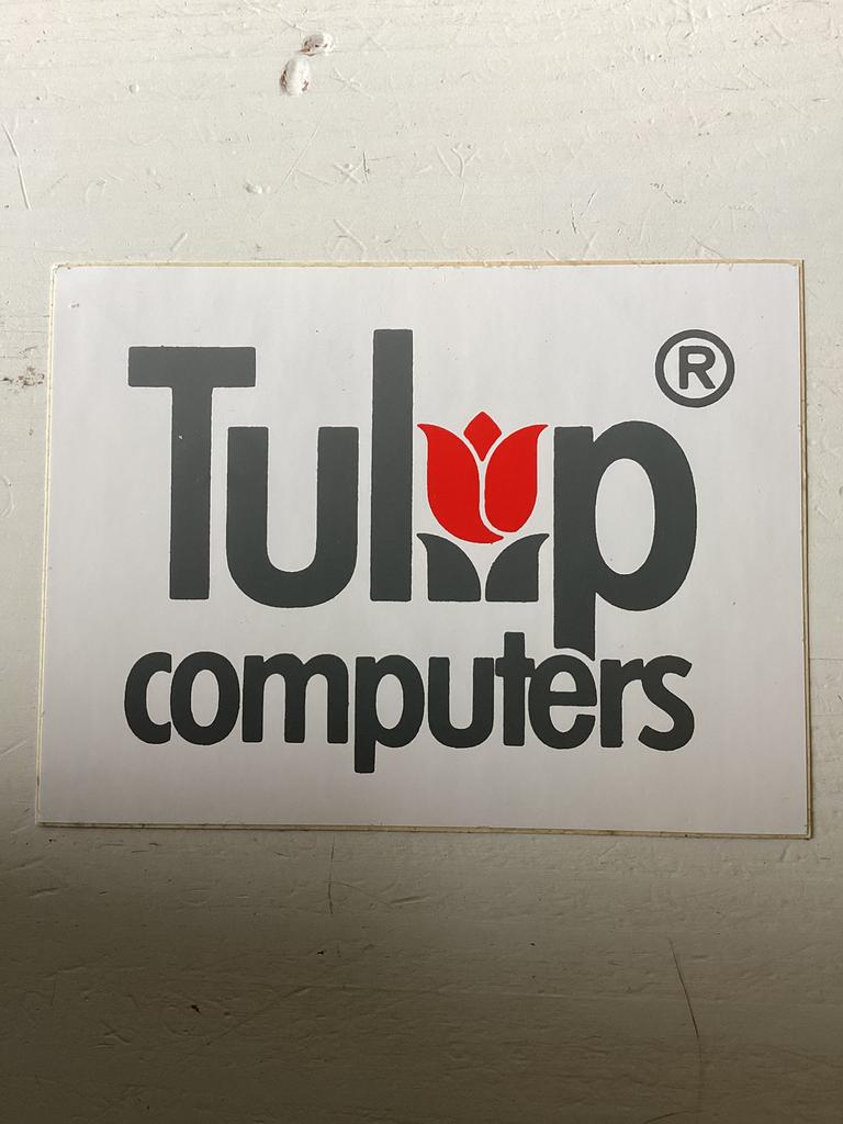 Sticker Tulip Computers, Verzenden, Zo goed als nieuw, Merk