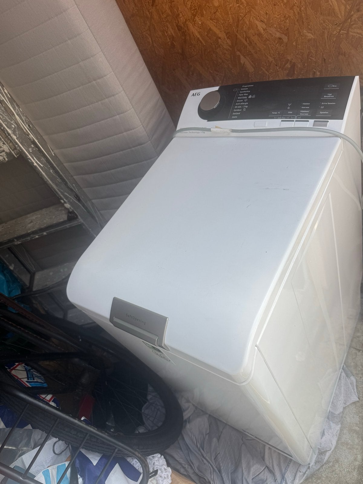 AEG Bovenlader Wasmachine - (DEZE WEEK OPHALEN VOOR €55), Witgoed en Apparatuur, Wasmachines, Ophalen, Gebruikt, Bovenlader, Kort programma