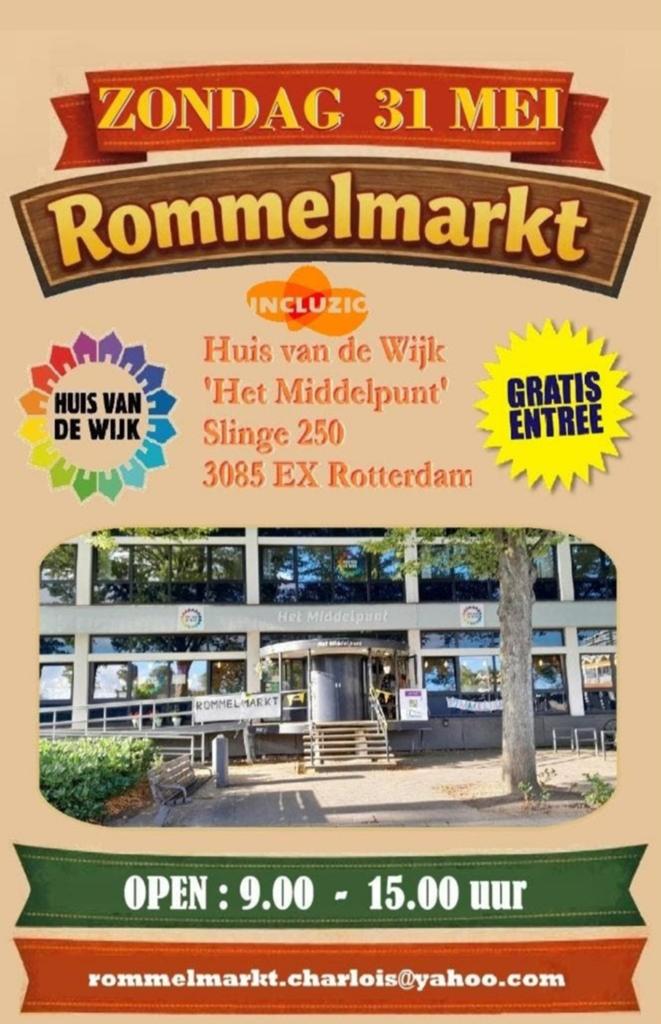 Gezellige rommelmarkt, Ophalen