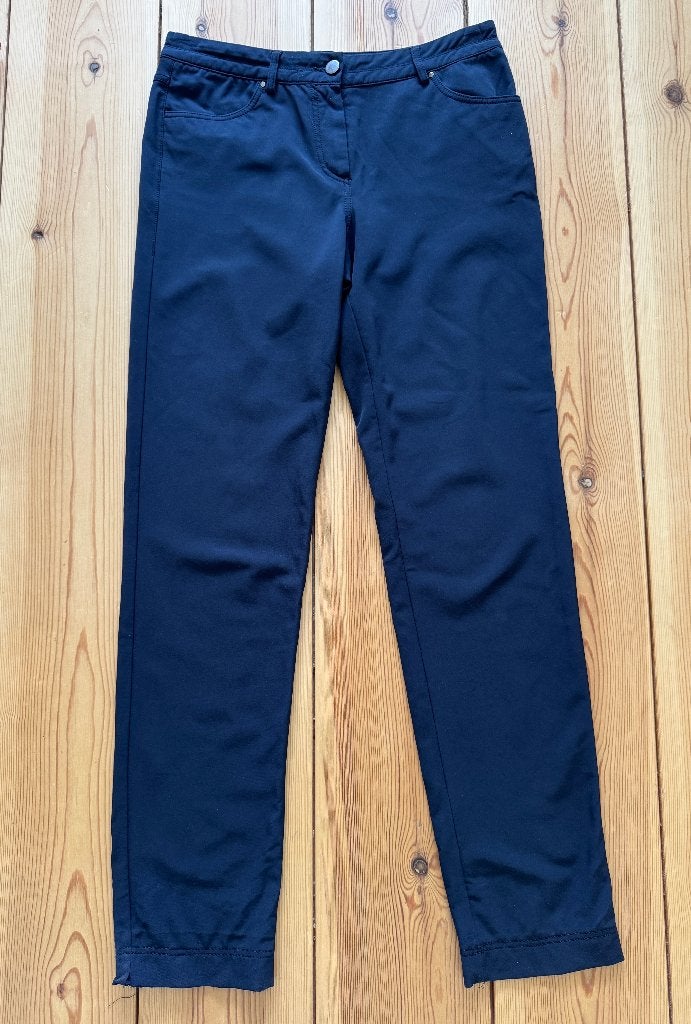 Claudia Sträter Broek / Pantalon - Blauw Navy - Maat 38, Maat 38/40 (M), Blauw, Ophalen of Verzenden, Zo goed als nieuw