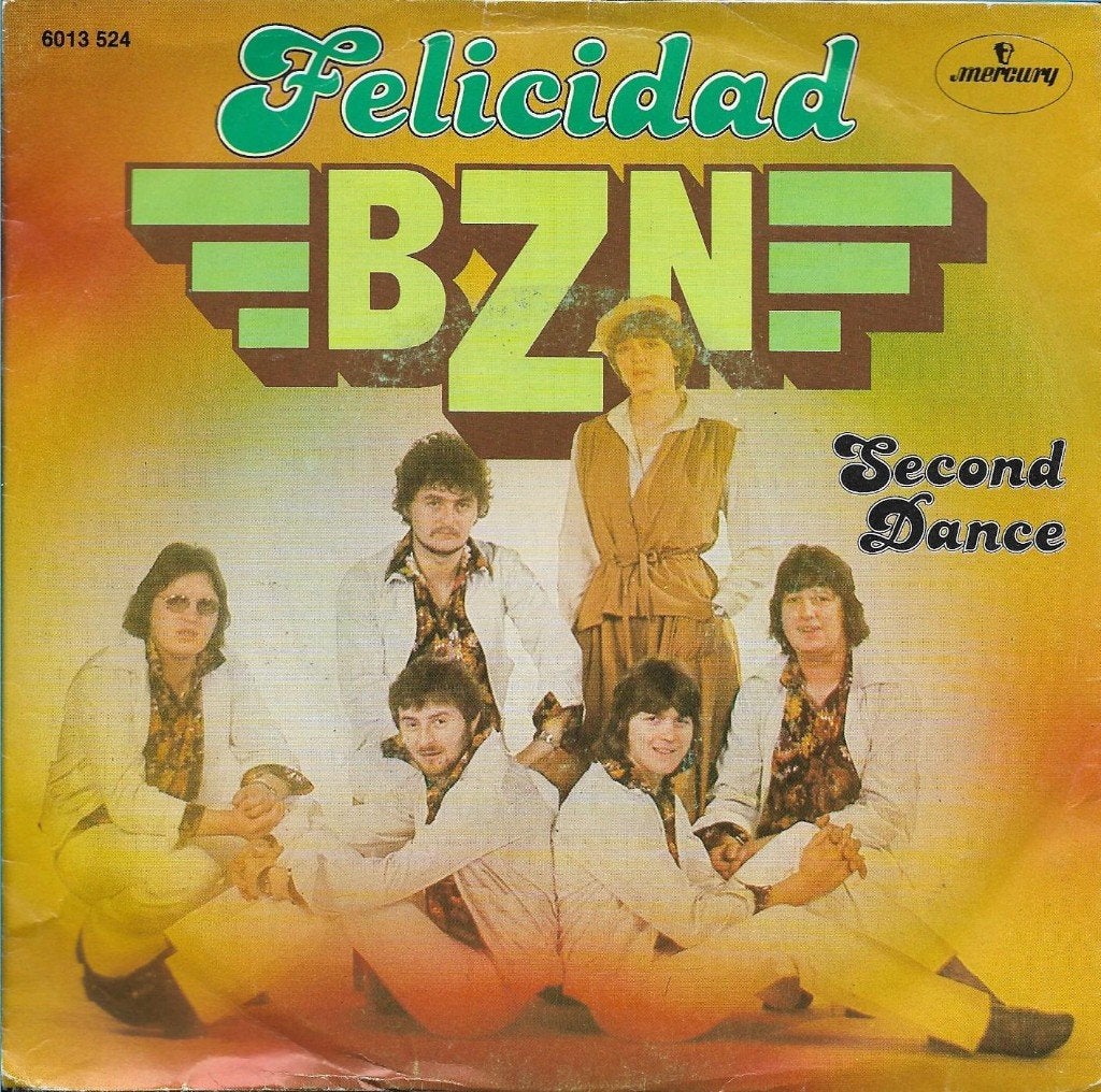 BZN - Felicidad, Ophalen of Verzenden, Gebruikt, 7 inch, Pop