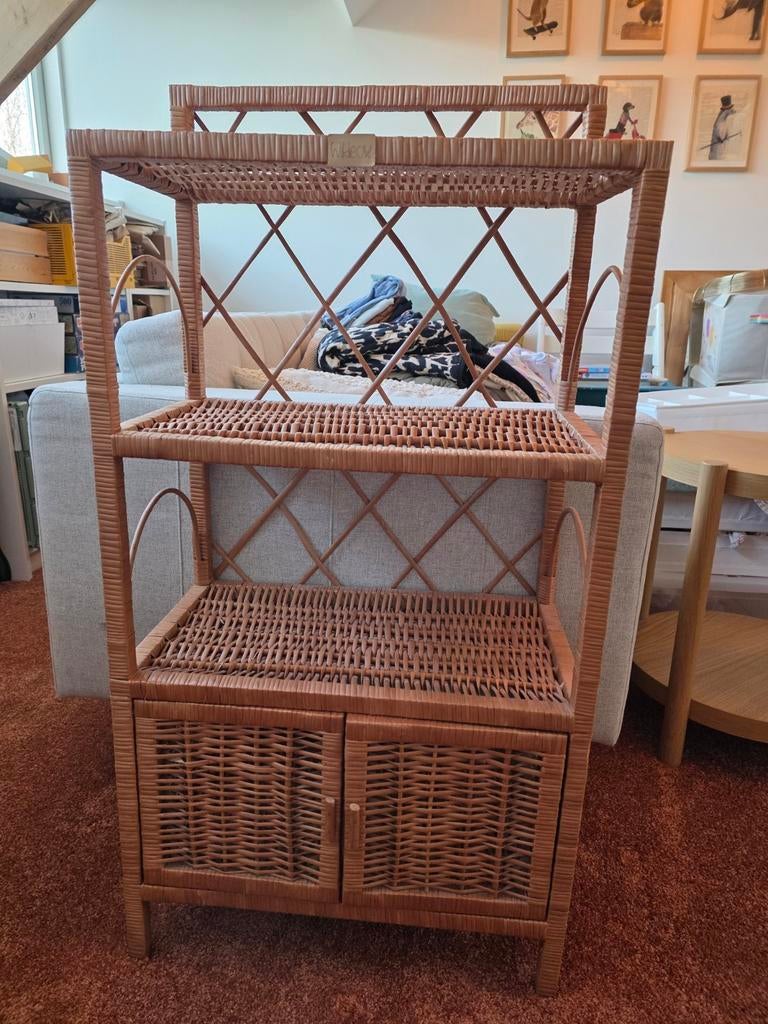 Boho rotan kastje - Zo goed als nieuw, Kinderen en Baby's, Minder dan 75 cm, Zo goed als nieuw, Minder dan 50 cm, Ophalen
