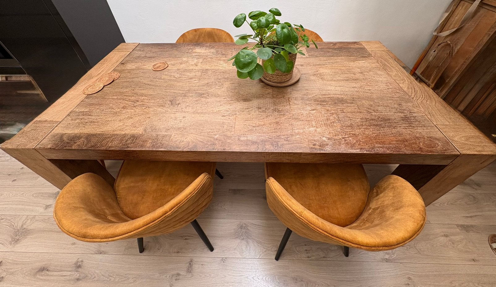 Eettafel 2mX1m, Ophalen, Moder, 200 cm of meer, 50 tot 100 cm
