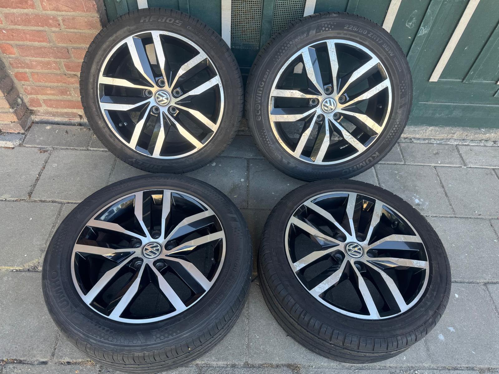 Origineel Golf 7 8 Caddy Madrid  225 45 17 Velgen 5x112, Gebruikt, Velg(en), Ophalen of Verzenden, Total car exper