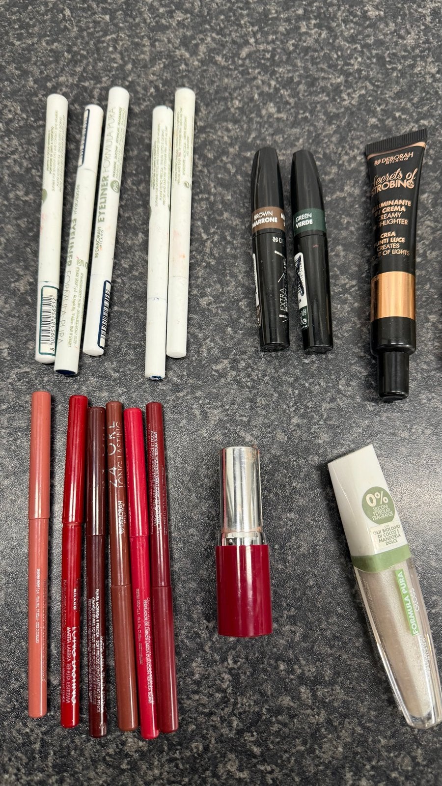 Deborah Milano Make-up partij - 17 Stuks, Gebruikt, Overige kleuren, Gehele gezicht, Ophalen of Verzenden