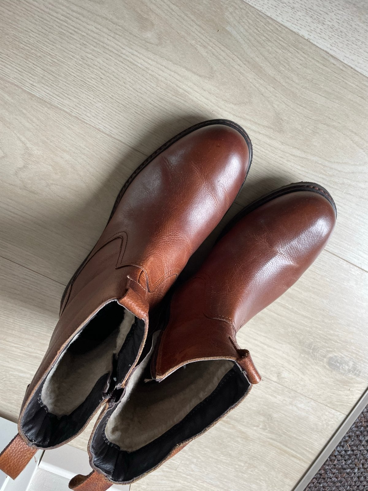 Heren bruin leren laarzen - Maat 46 - Zo goed als nieuw, Ophalen of Verzenden, Zo goed als nieuw, Bruin, Boots