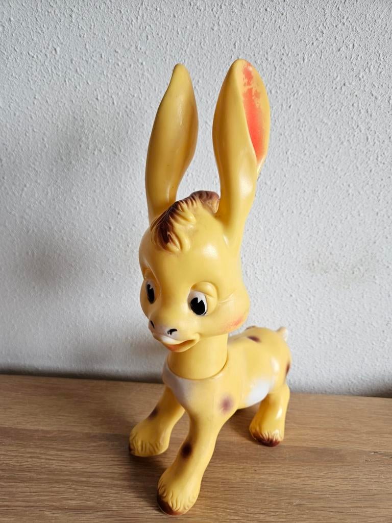 Vintage Ledraplastic Pinocchio ezel van Disney jaren 60, Verzamelen, Disney, Ophalen of Verzenden, Gebruikt, Beeldje of Figuurtje