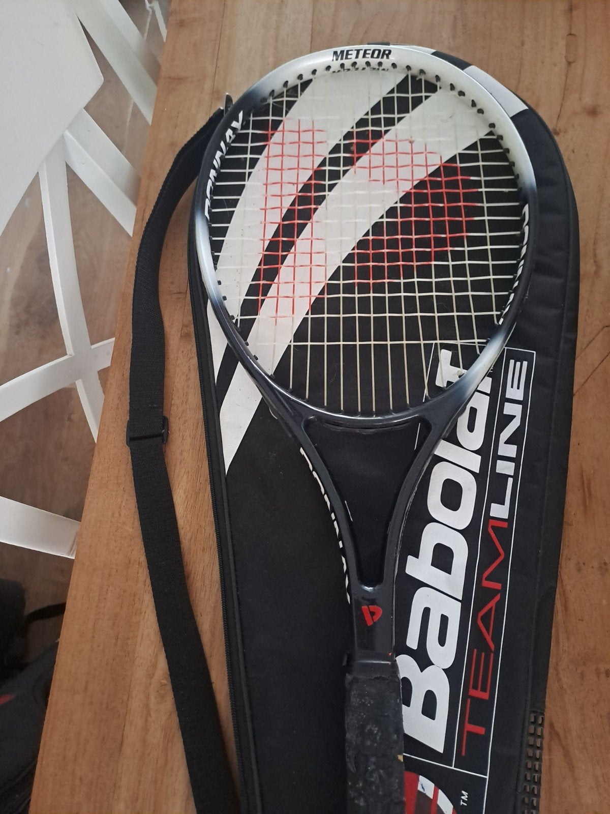 Babolat Teamline Tennisracket met hoes - Gebruikt, Ophalen of Verzenden