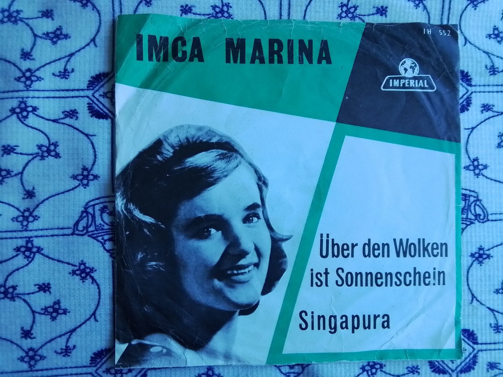 Imca marina          Über den wolken ist sonnenschein, Ophalen of Verzenden, Zo goed als nieuw, 7 inch, Schlager