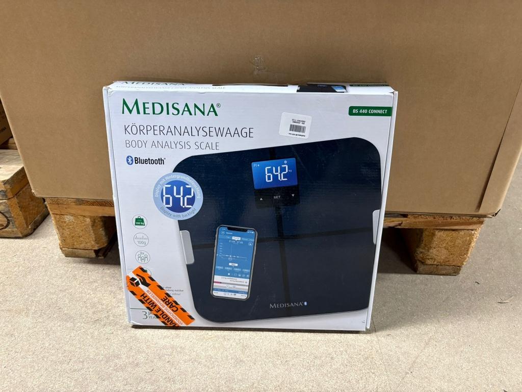 medisana BS 440 Connect - Lichaamsanalyseweegschaal DLS18645, 1 tot 500 gram, Carl-Schurz-Str. 2, 41460 Neuss, Nieuw, 100 kg of meer
