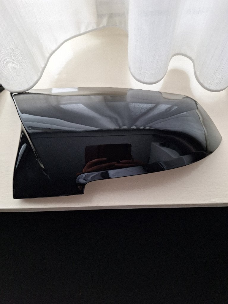 Zwarte spiegelkappen kunsstof, Auto-onderdelen, Spiegels, Ophalen, Nieuw, BMW