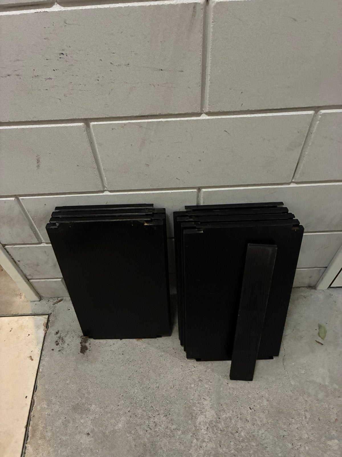 7 Lundia planken 30 diep bij 50 lang jncm 1 plint, Ophalen, Gebruikt