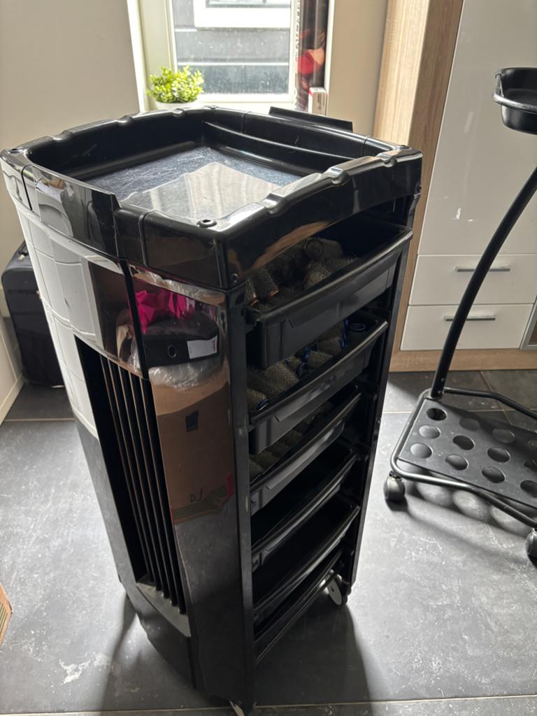 Professionele kappers trolley met lades, Ophalen, Zo goed als nieuw