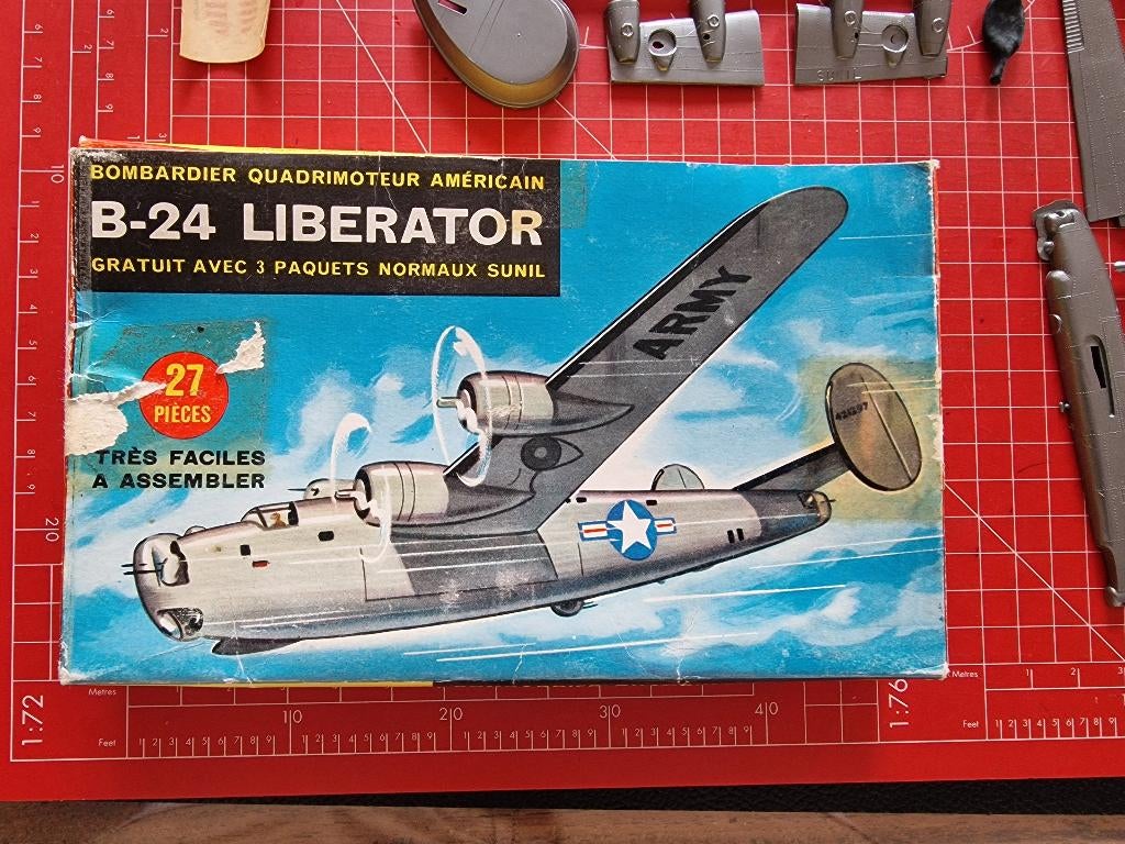 Sunil Promo B-24 Liberator 1/186 Compleet uitgave 1960, Overige merken, Ophalen of Verzenden, Zo goed als nieuw, Groter dan 1:72