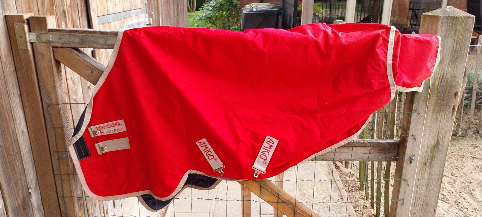 Regendeken pony, Dieren en Toebehoren, Ophalen, Rood, Zo goed als nieuw, Regendeken