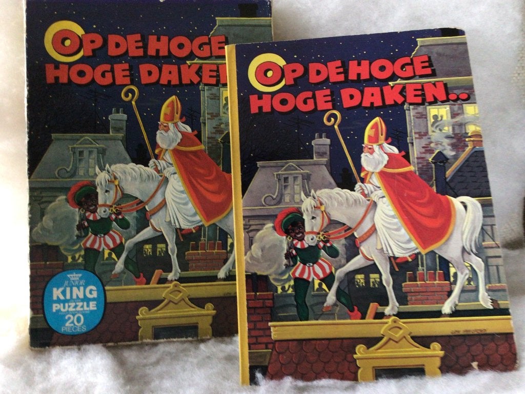 Boek en puzzel. Op de hoge hoge daken… Jaren 80, Ophalen of Verzenden