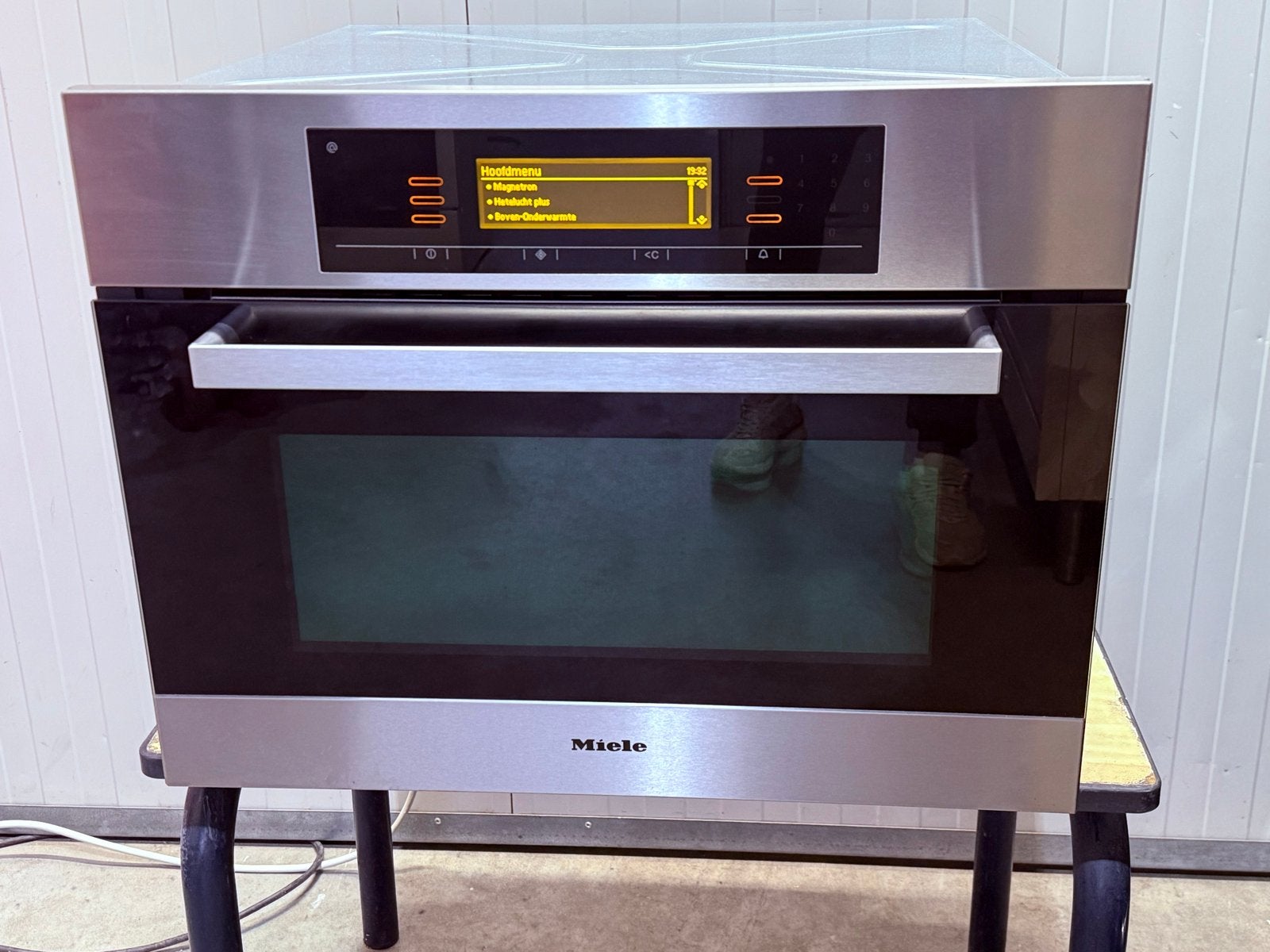 Miele H5080BM  Combi-oven 1000W - Zo goed als nieuw, 45 tot 50 cm, Bella, Ophalen of Verzenden, Inbouw