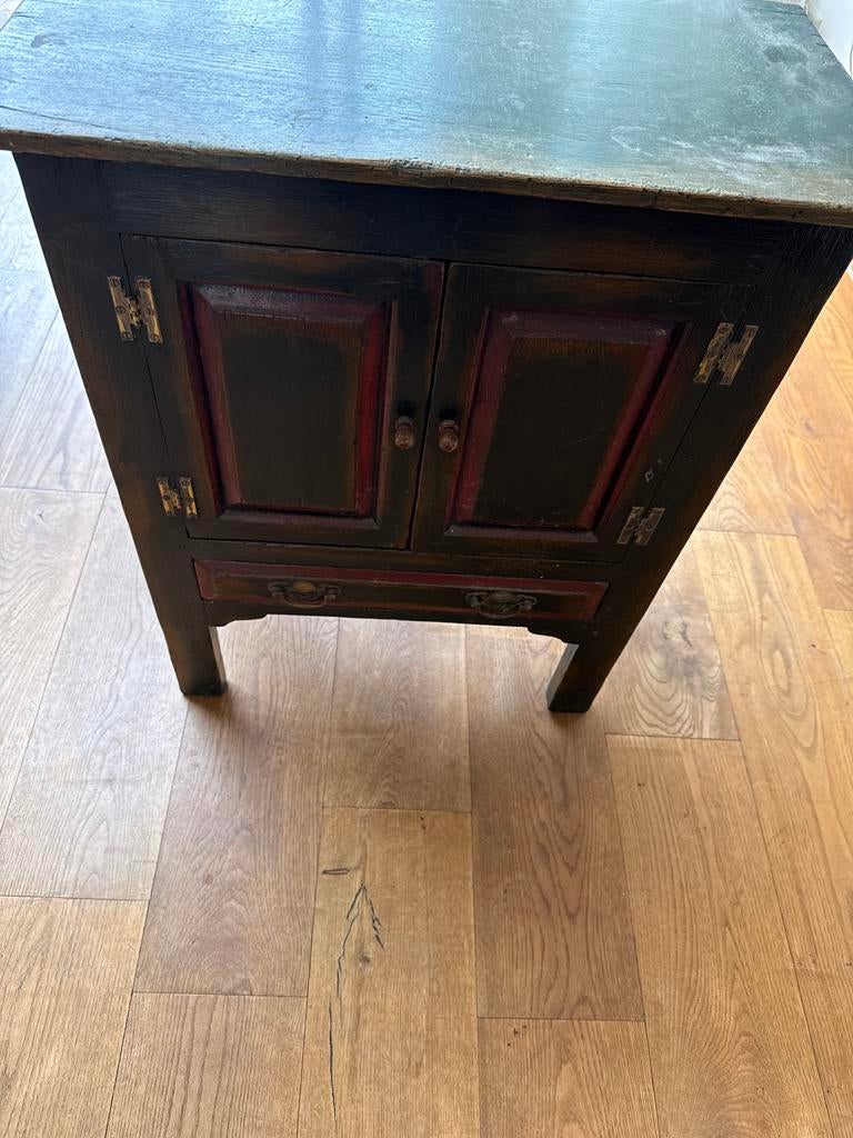 Vintage Chinees Kastje met Lade en Deurtjes, Antiek en Kunst, Ophalen of Verzenden