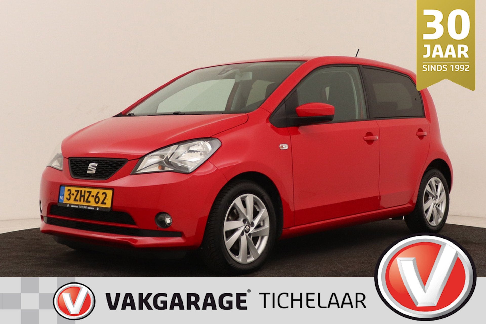 Seat Mii 1.0 Sport Dynamic | Org NL | 15" Velgen | Stoelverw, Auto's, Voorwielaandrijving, Euro 5, Stof, Gebruikt
