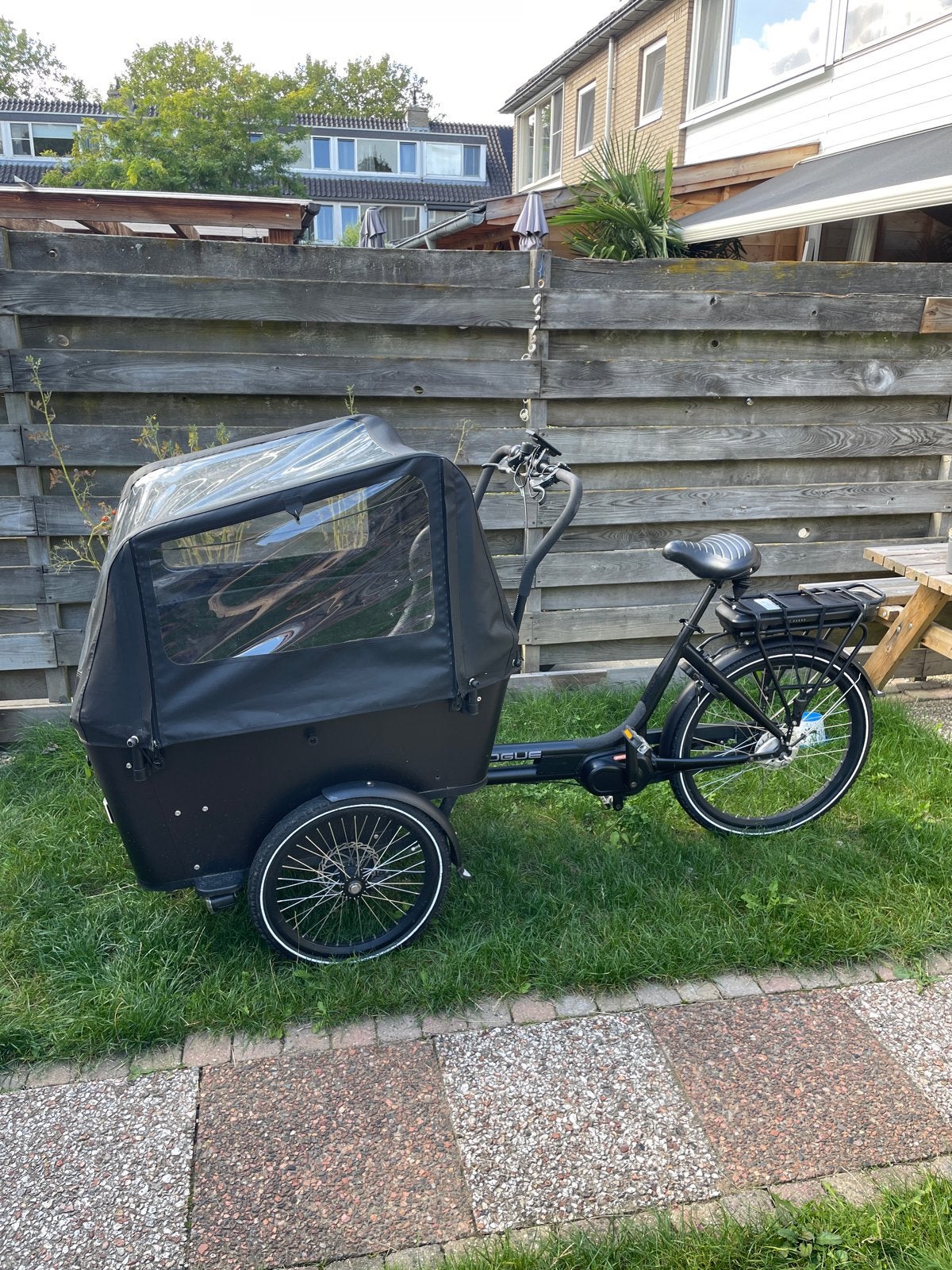 Vogue Carry 3 elektrische bakfiets Bafang (2 accus), Gebruikt, Elektrisch, 2 kinderen, Schijfrem