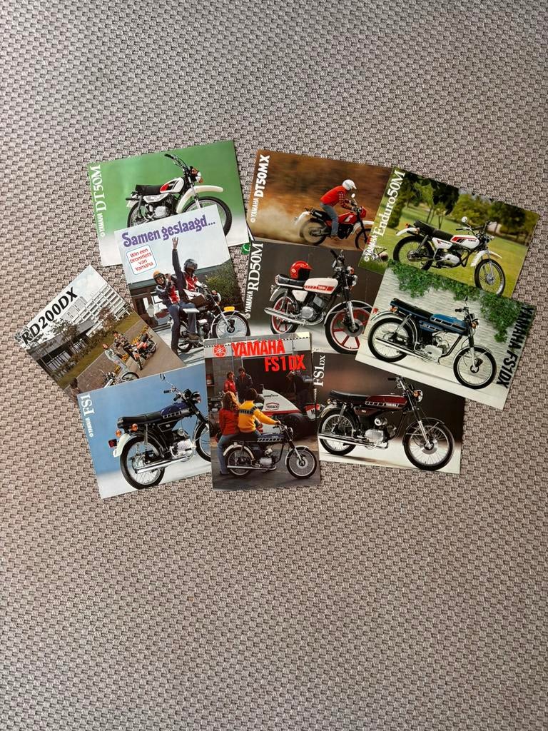 Yamaha brommer folders oud, Ophalen of Verzenden, Zo goed als nieuw, Overige typen, Yamaha