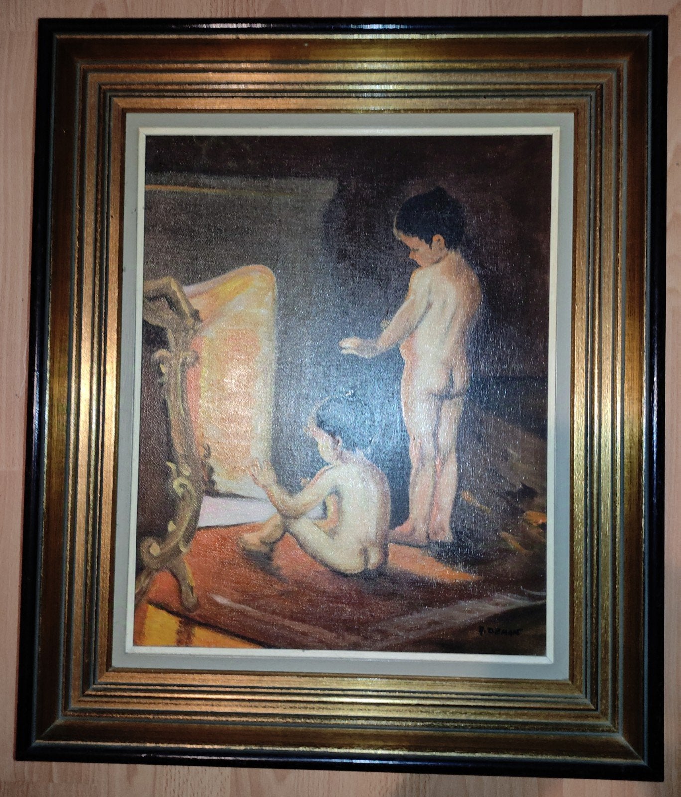 A.DEMAN olieverf.Gesigneerd.Nette staat.André de Man., Ophalen of Verzenden