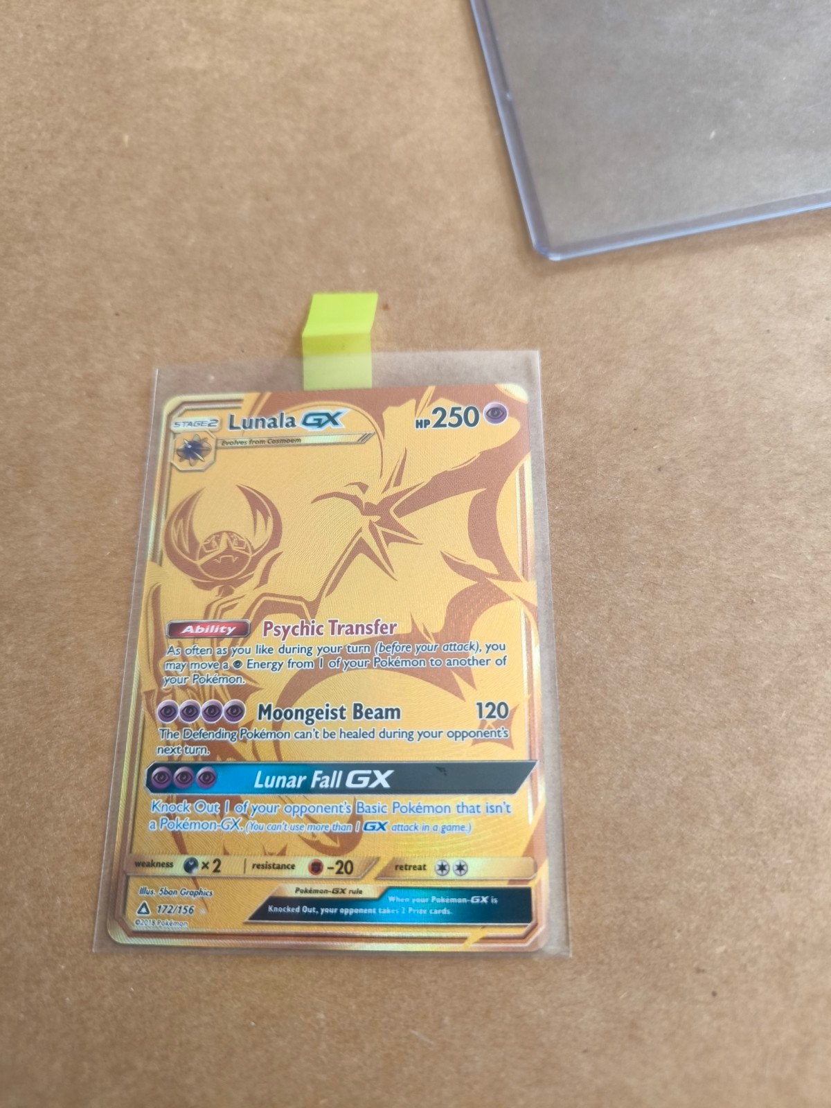 lunala gx gold 172!, Ophalen of Verzenden, Nieuw