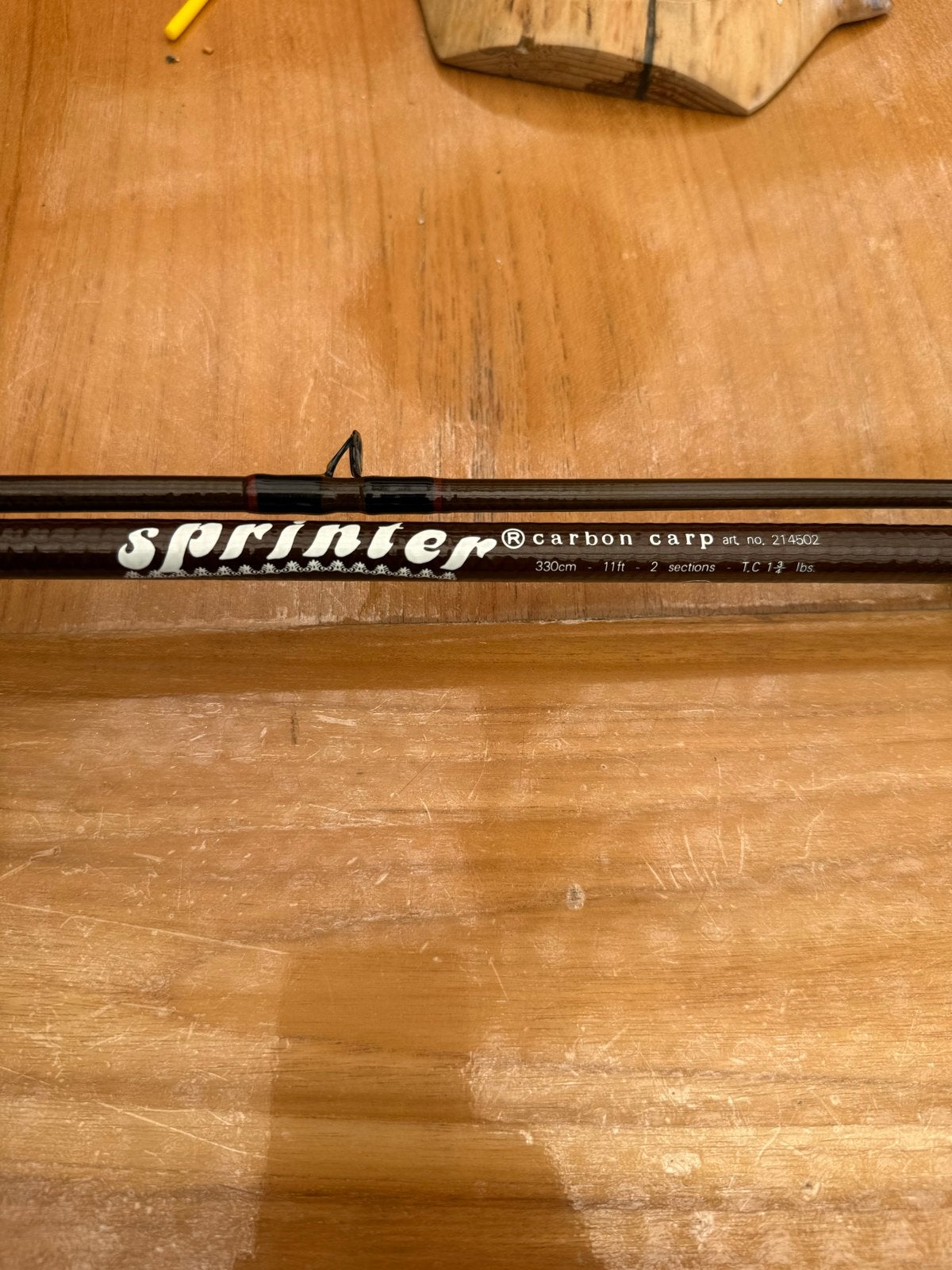 *** Albatros Sprinter Carbon Carp Hengel 330cm 2 Delen ***, Ophalen, Zo goed als nieuw, Werphengel