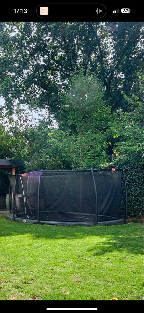 Veiligheidsnet trampoline Berg 5,40 x 3,50, Kinderen en Baby's, Speelgoed | Buiten | Trampolines, Gebruikt, Ophalen of Verzenden