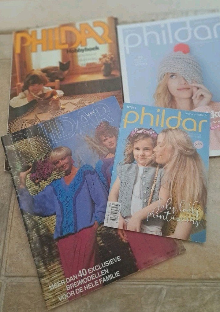 Phildar Brei- en Haakmagazines - Diverse Uitgaven, Ophalen of Verzenden, Gebruikt, Breien of Haken, Patroon of Boek