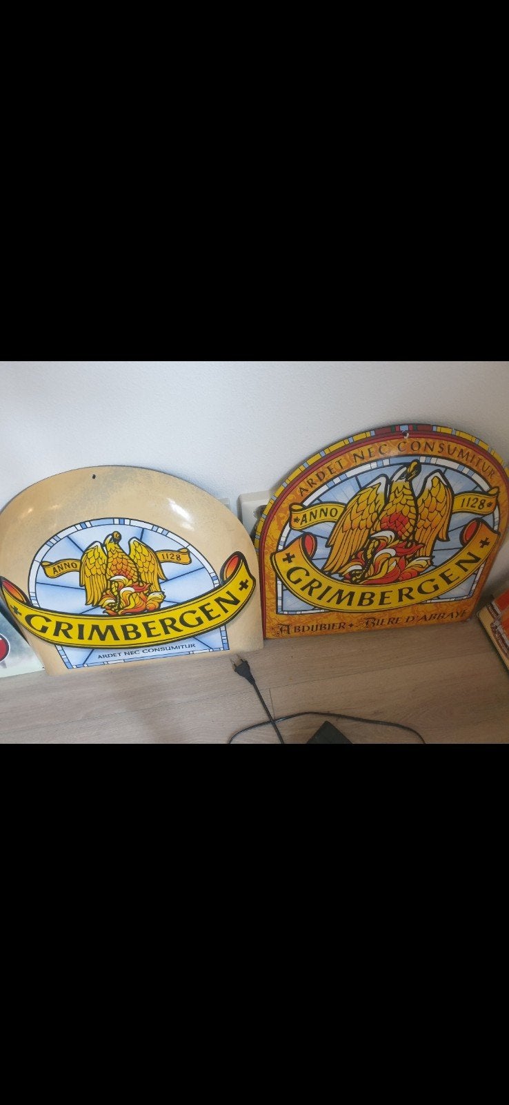 2x grimbergen   emaille, Ophalen of Verzenden, Zo goed als nieuw