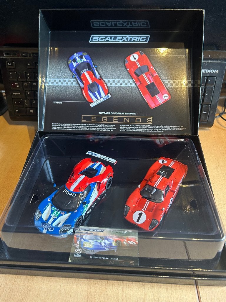 Slotcar set : Scalextric C3893A Legends 50 Years Ford leMans, Ophalen of Verzenden, Nieuw, Elektrisch, Overige merken