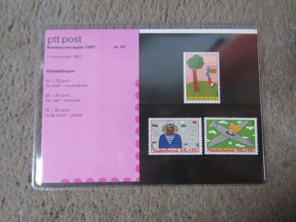 Postzegels: Kinderpostzegels 11-11-1987, Ophalen of Verzenden, Na 1940, Postfris