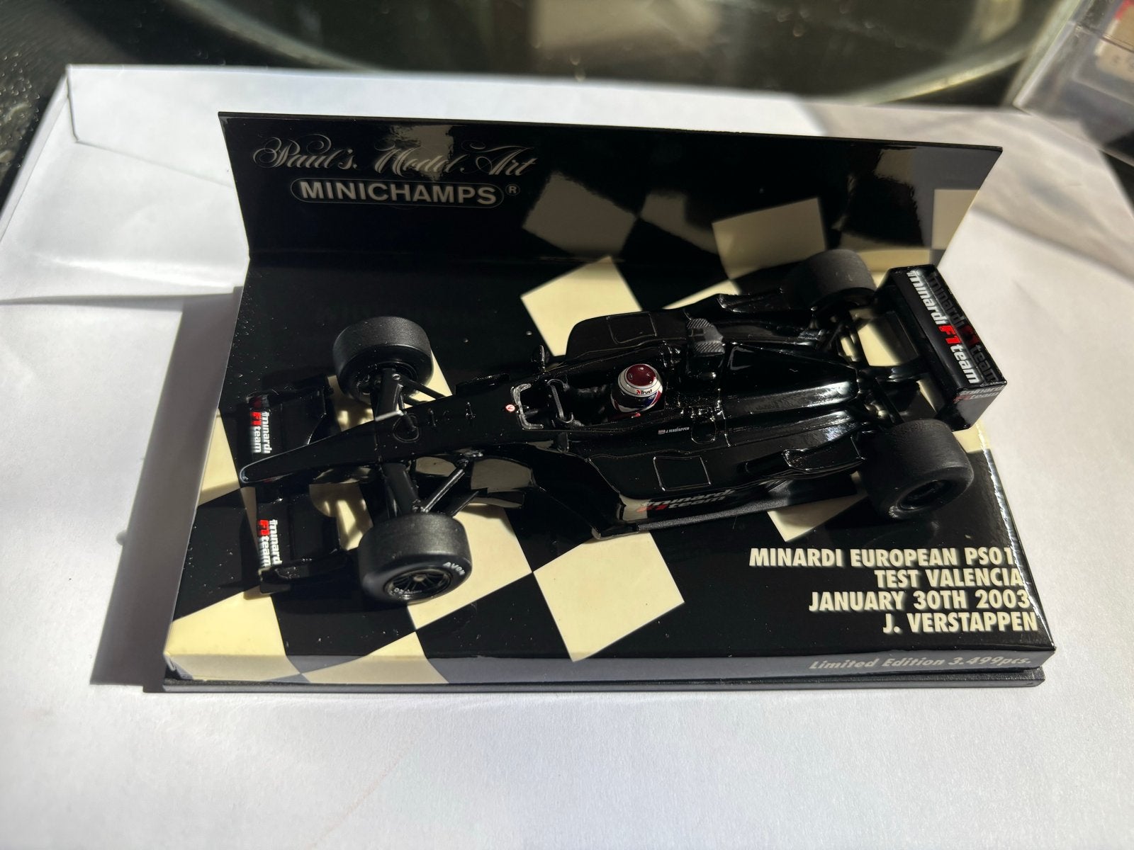 Minichamps Minardi European PS01 Test Valencia J. Verstappen, Ophalen of Verzenden, Zo goed als nieuw, Overige typen