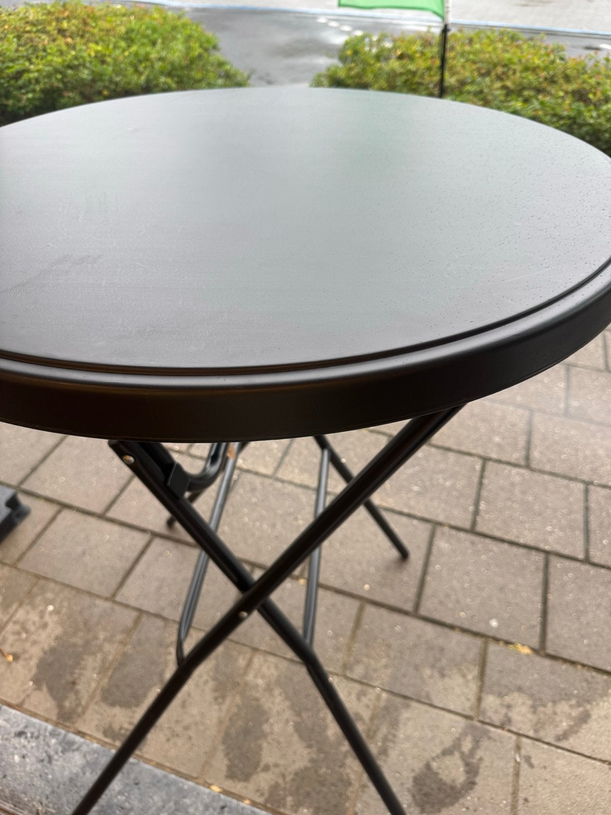 2 zwarte statafels, inklapbaar NIEUW 80x110cm, Huis en Inrichting, Tafels | Statafels, Ophalen, Gebruikt