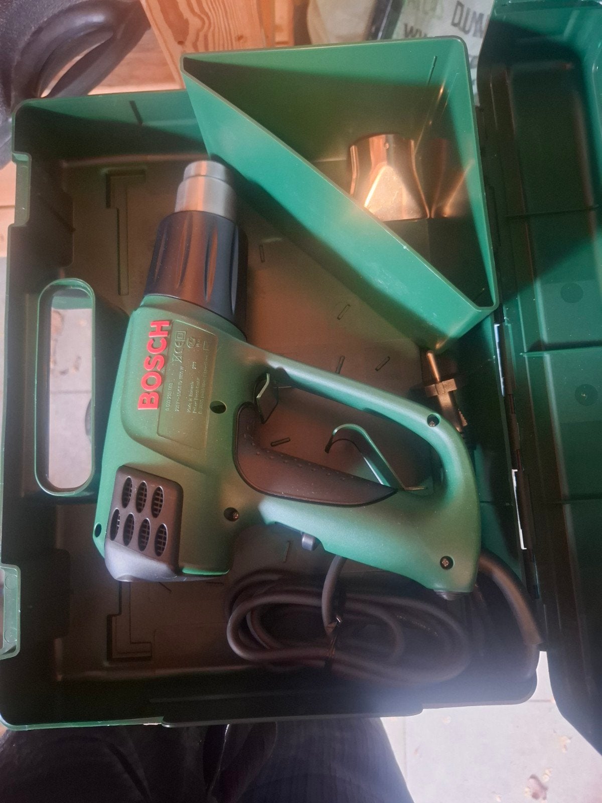 Bosch heteluchtpistool in koffer, Ophalen of Verzenden, Gebruikt, Overige typen, Bosch