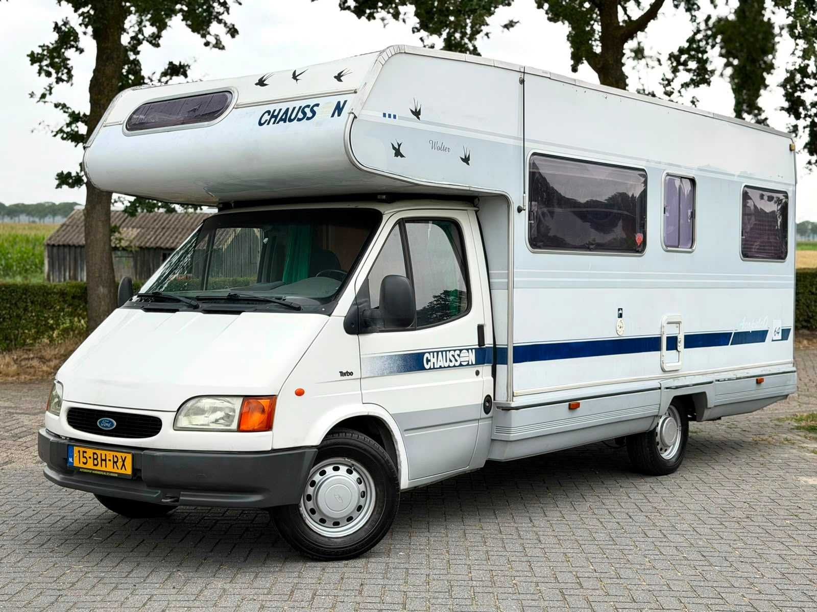 Ford Transit Kampeerwagen 2.5 Turbo Diesel Chausson 64 Campe, Caravans en Kamperen, Campers, Bedrijf, Diesel, Ford