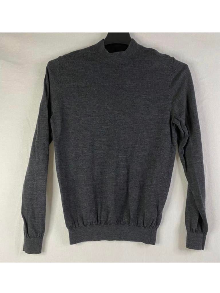 Massimo Dutti Trui Maat XL - Grijs Merino Wol, Ophalen of Verzenden, Zo goed als nieuw, Maat 46/48 (XL) of groter, Grijs
