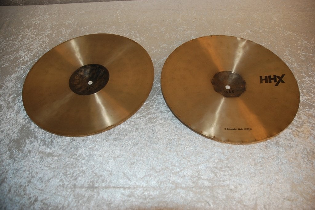 Sabian X-celerator HHX hihats 1568/951gr 14 inch <26261196>, Muziek en Instrumenten, Ophalen, Sabian, Gebruikt, .