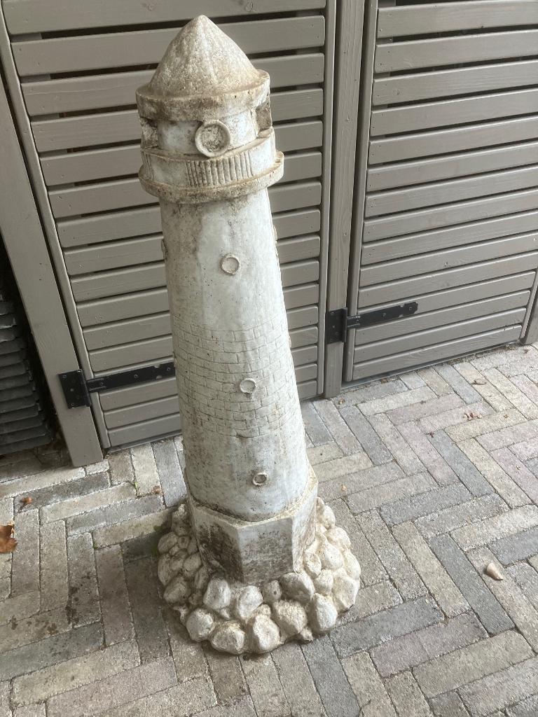 Betonnen Beeld voor buiten (Vuurtoren), Ophalen, Zo goed als nieuw, Beton, Overige typen