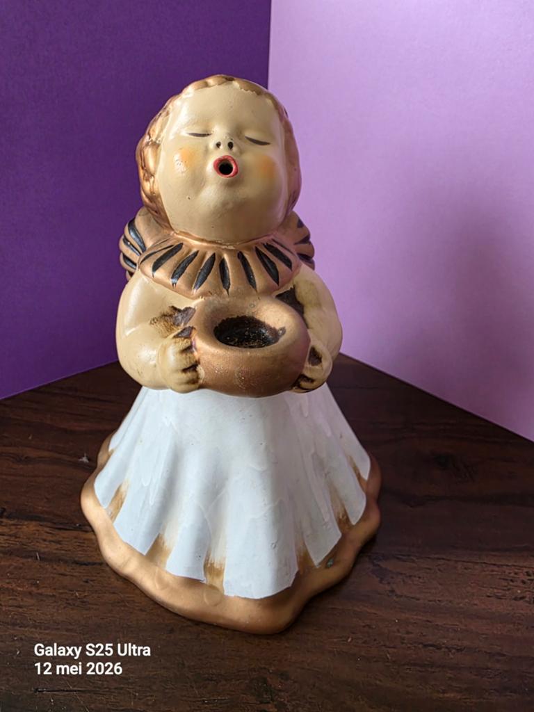 Vintage keramieken engeltje, Ophalen of Verzenden