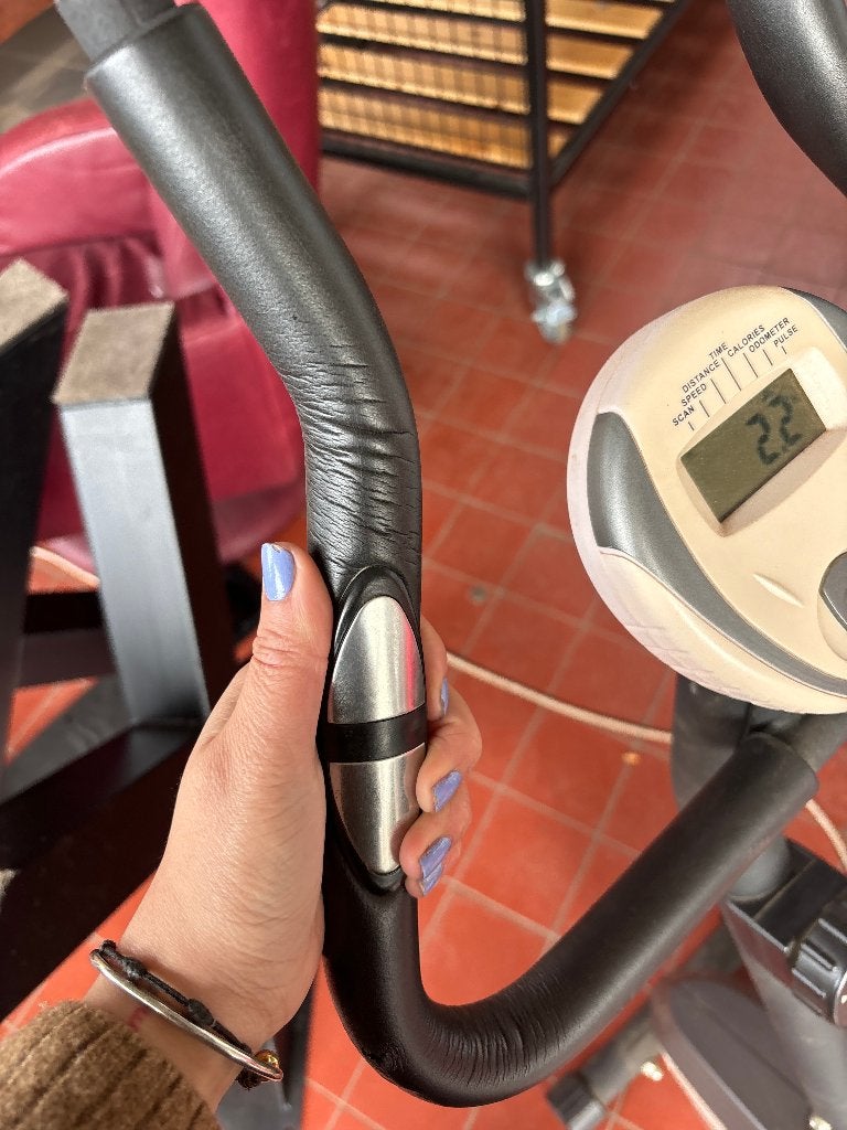 Hometrainer fitnessfiets cardiofiets met display  CS26934, Ophalen, Overige materialen, Gebruikt, Benen