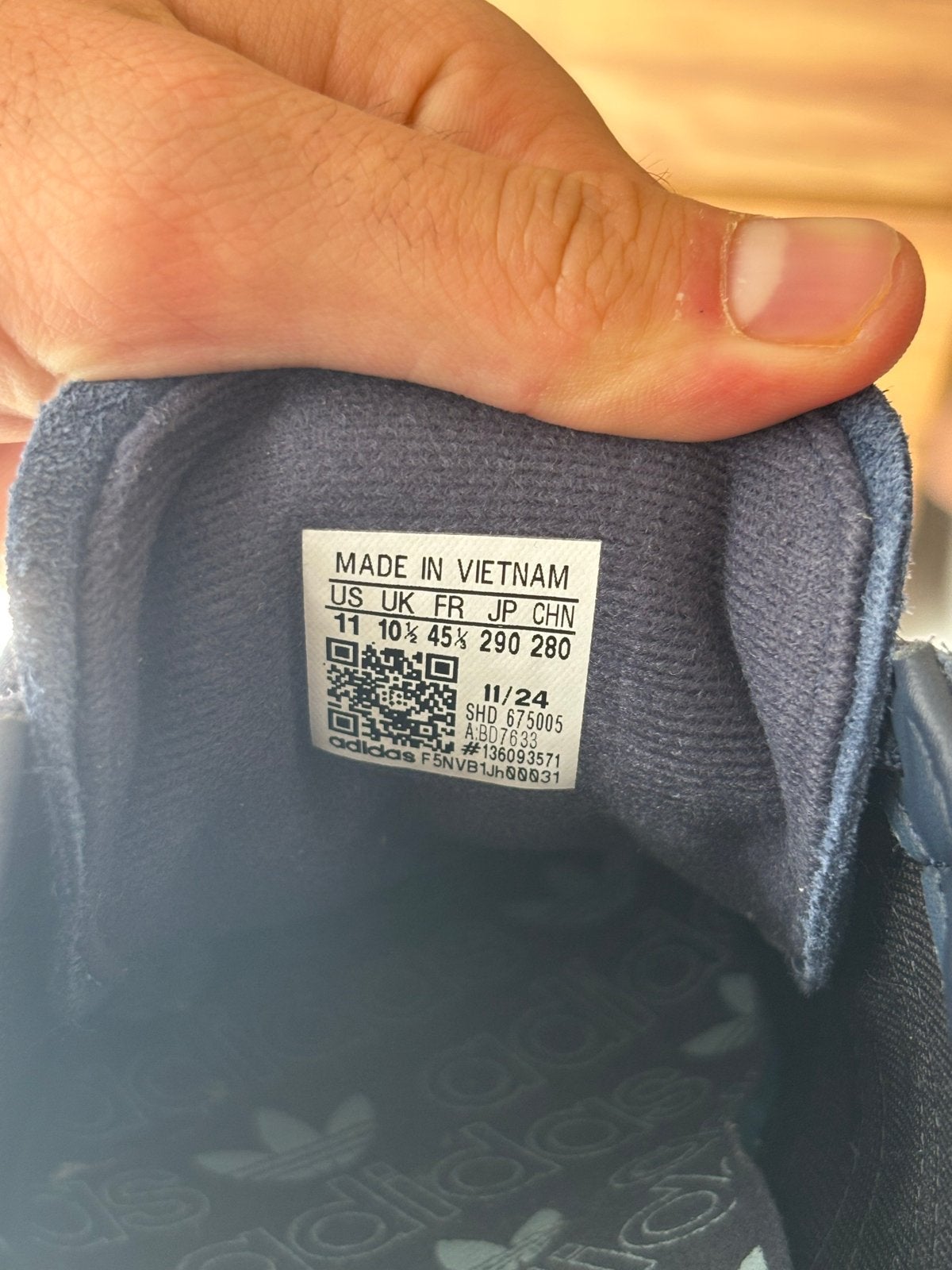 Adidas Spezial sneakers, maat 45 1/3, zo goed als nieuw, Kleding | Heren, Ophalen of Verzenden, Zo goed als nieuw, Blauw, Sneakers of Gympen