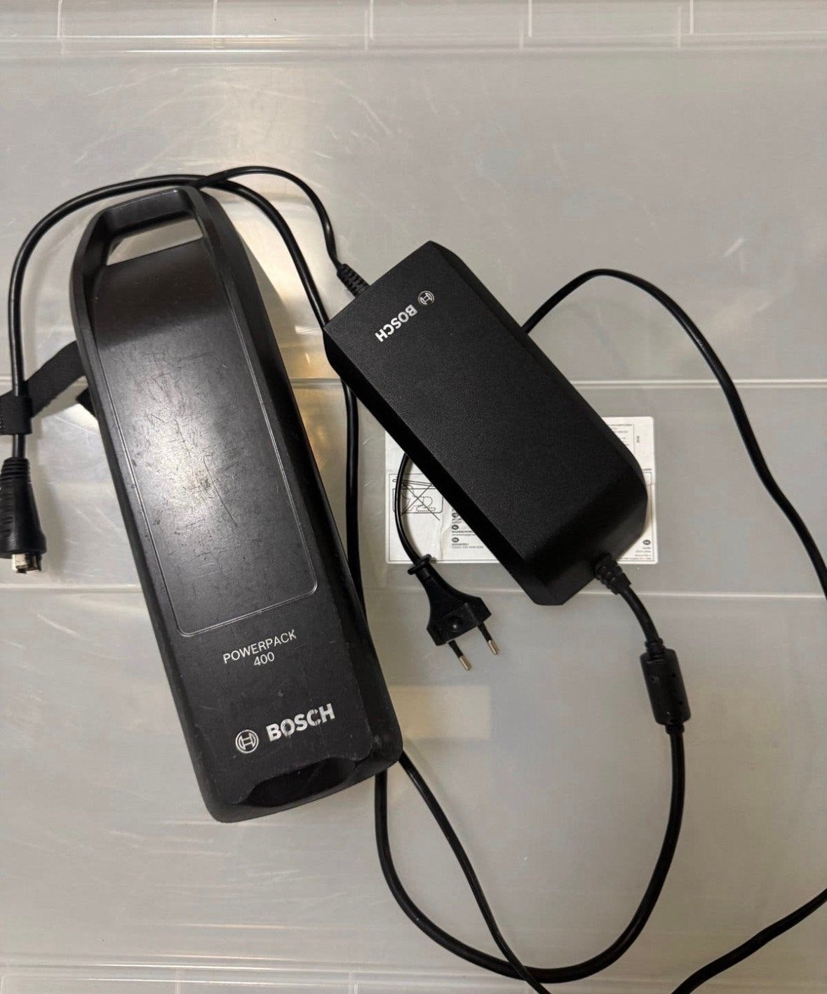 Bosch PowerPack 400 accu met lader, Gebruikt