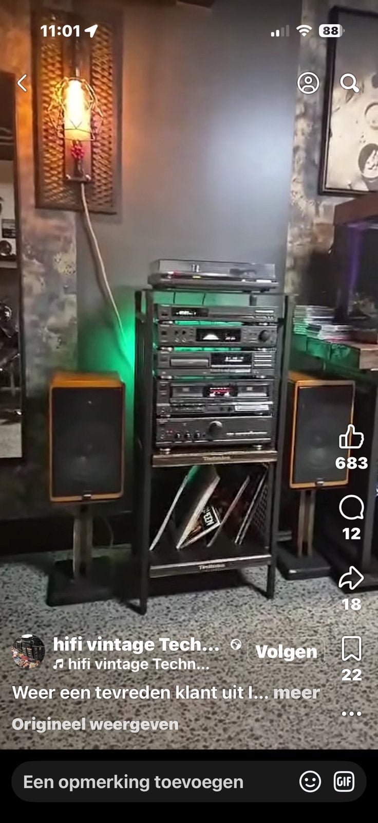 Gevraagd een stereo toren zwart in rek, Ophalen, Zo goed als nieuw, Overige merken