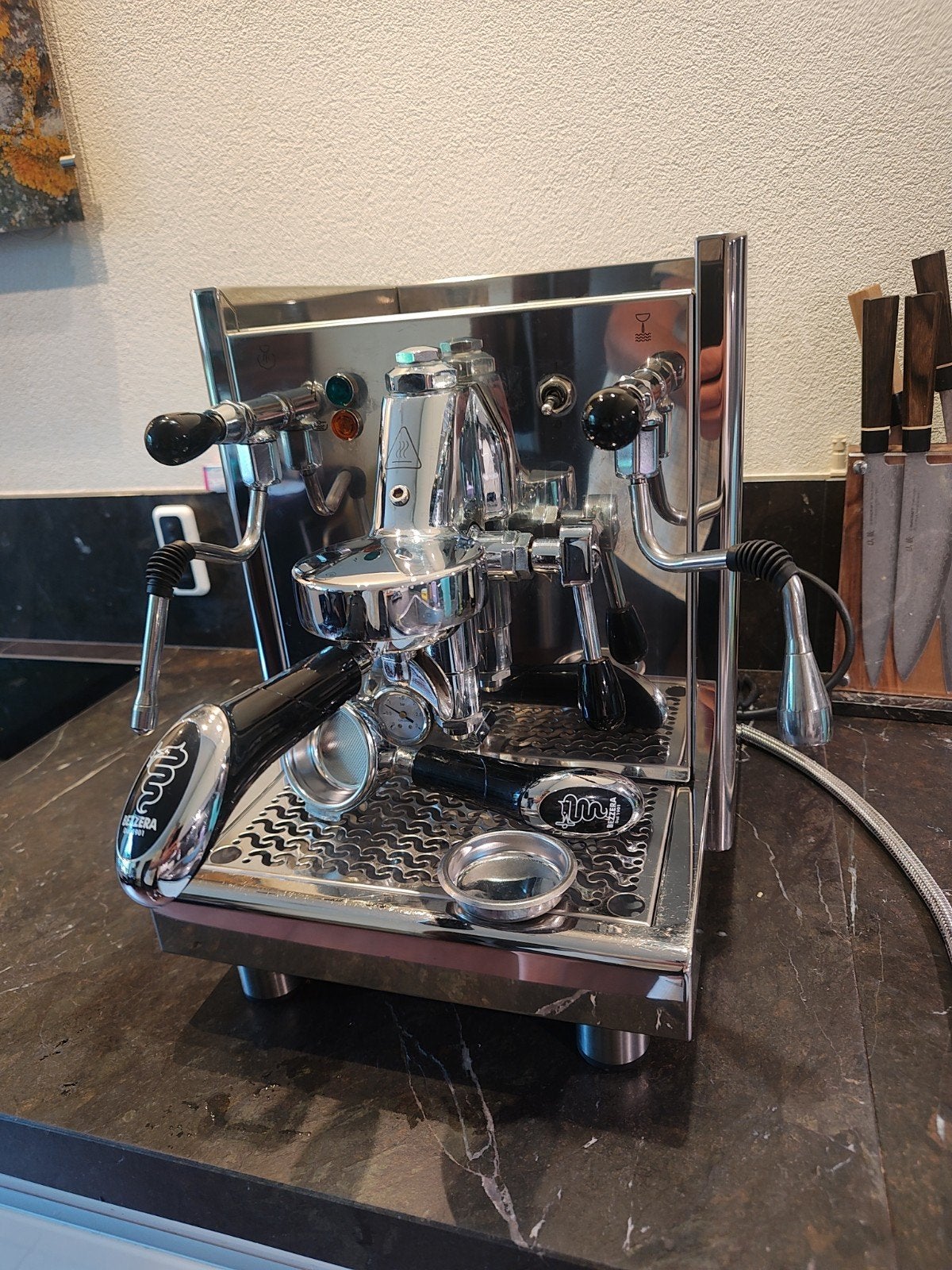 bezzera mitica top hx espresso machine rotatiepomp, 10 kopjes of meer, Ophalen, Espresso apparaat
