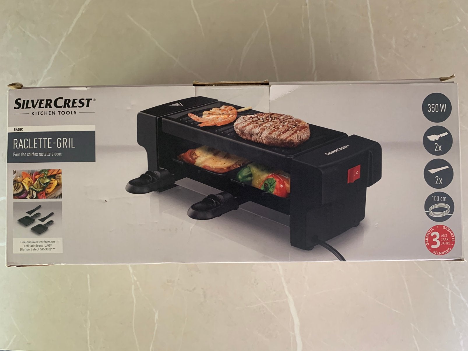Nieuwe SilverCrest Raclette-Grill voor 2 personen, Ophalen of Verzenden, Nieuw