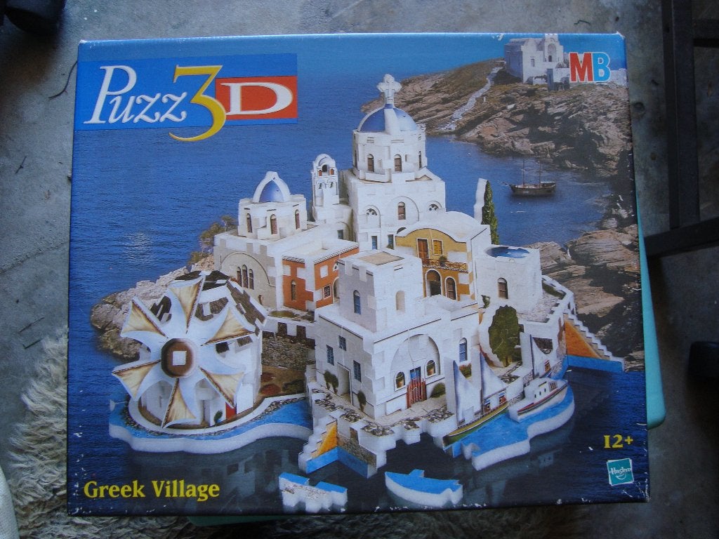 3 D puzzel Greek Village 246 stukjes, Ophalen of Verzenden, 500 t/m 1500 stukjes, Zo goed als nieuw